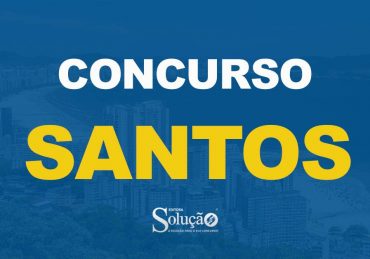 Vista área da cidade de Santos - São Paulo: edital de concurso Prefeitura de Santos publicado