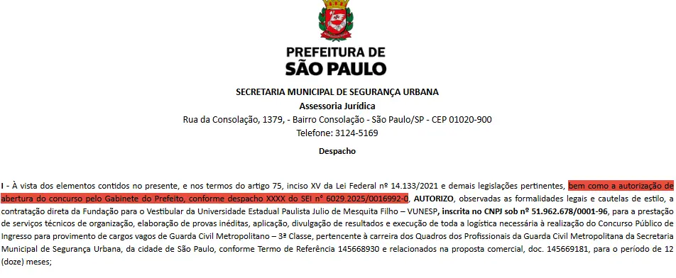 Está definida a banca do concurso GCM SP!
