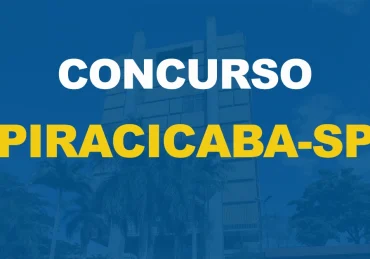 Prédio da Prefeitura de Piracicaba com árvores ao redor com texto sobre a imagem concurso Prefeitura de Piracicaba