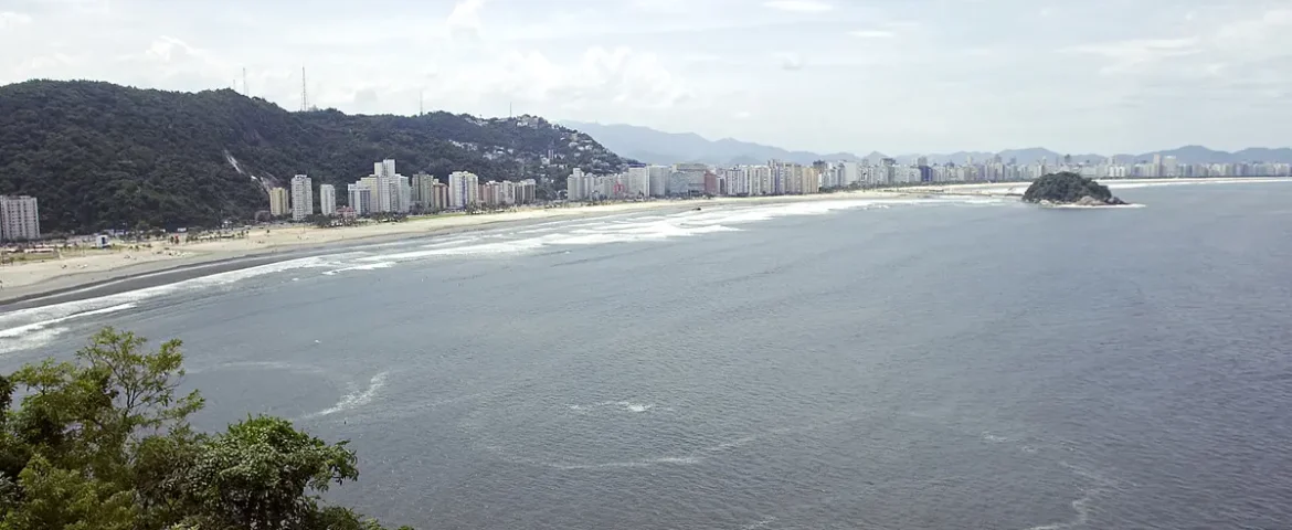 Vista da cidade de São Vicente!