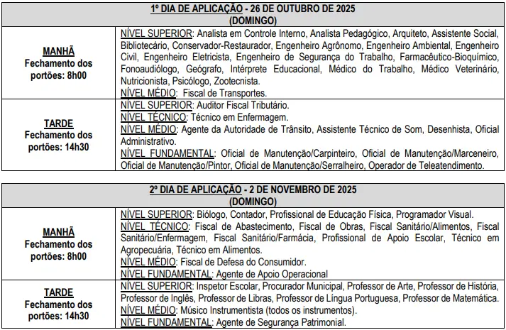 Dias e horários das provas do concurso Prefeitura Uberlândia!