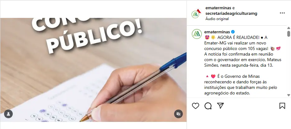 Um novo concurso Emater MG está vindo aí!