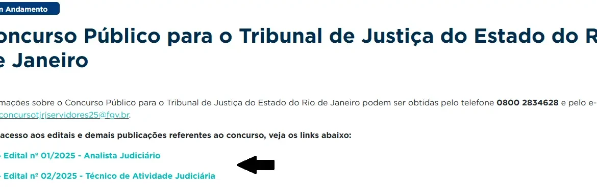 Passo a passo para fazer a inscrição no concurso TJ RJ 2025!