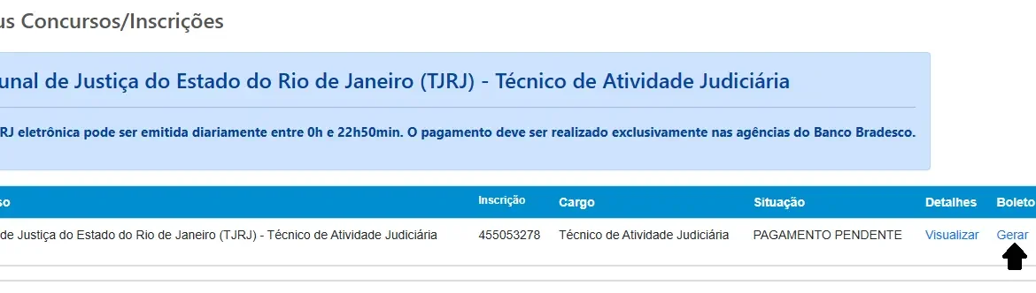 Passo a passo para fazer a inscrição no concurso TJ RJ 2025!