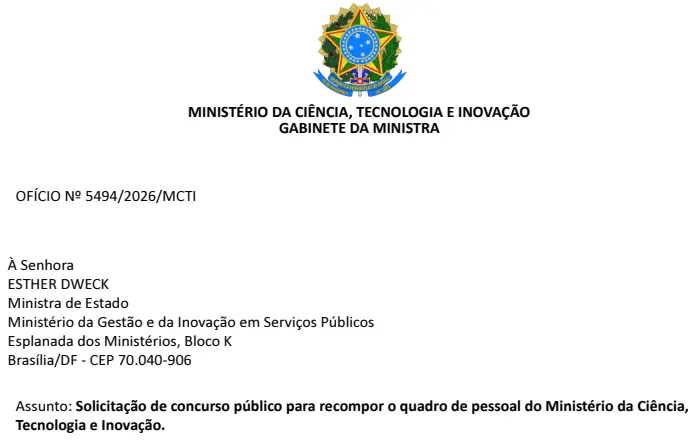 Concurso MCTI