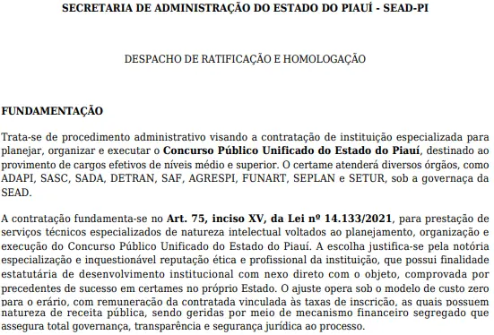 Idecan será a banca do concurso Detran PI