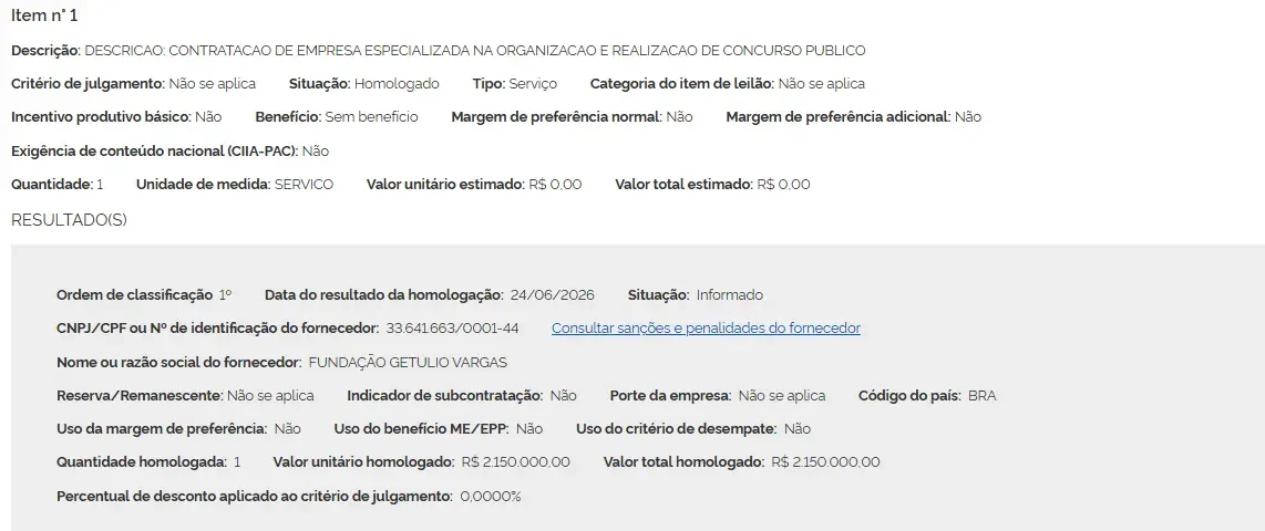 Está definida a banca do concurso PC RJ