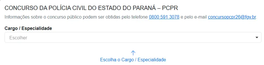 Passo a passo para se inscrever no concurso PC PR 2026!