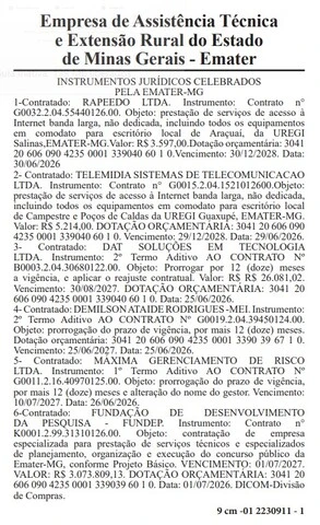 Está definida a banca do Concurso Emater MG