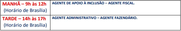 Horários das provas do concurso Prefeitura de Queimados RJ!