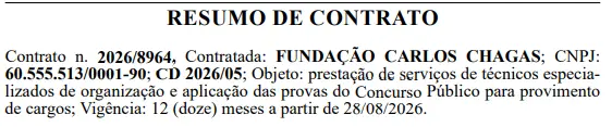 banca do concurso SANASA Campinas SP