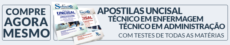APOSTILAS UNCISAL É SOLUÇÃO!