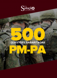 Capa Caderno de Questões PM-PA - 500 Questões Gabaritadas