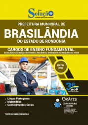 Capa Apostila Prefeitura de Nova Brasilândia do Oeste - RO - Cargos de Ensino Fundamental: Auxiliar de Serviços Diversos, Mecânico, Operador de Máquinas e Vigia