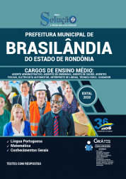Capa Apostila Prefeitura de Nova Brasilândia do Oeste - RO - Cargos de Ensino Médio