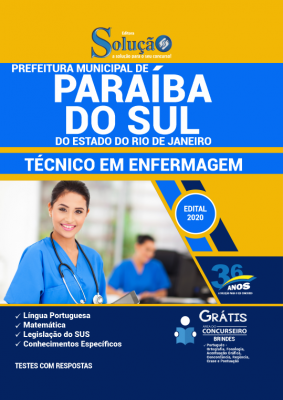 Apostila Prefeitura de Paraíba do Sul - RJ - Técnico em Enfermagem - Imagem 1
