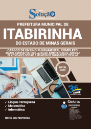 Capa Apostila Prefeitura de Itabirinha - MG - Ensino Fundamental Completo: Agente Administrativo I, Auxiliar Administrativo, Auxiliar de Atividades Sociais e Monitor de Transporte Escolar