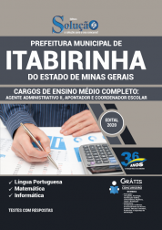 Capa Apostila Prefeitura de Itabirinha - MG - Ensino Médio Completo: Agente Administrativo II, Apontador e Coordenador Escolar