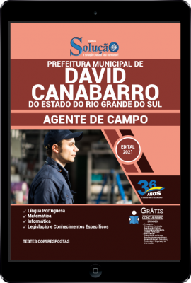 Apostila Prefeitura de David Canabarro - RS em PDF - Agente de Campo - Imagem 1