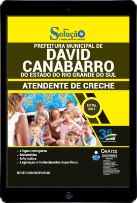 Apostila Prefeitura de David Canabarro - RS em PDF - Atendente de Creche - Imagem 1