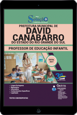 Apostila Prefeitura de David Canabarro - RS em PDF - Professor de Educação Infantil - Imagem 1