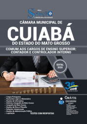 Capa Apostila Câmara de Cuiabá - MT - Comum aos Cargos de Ensino Superior:  Contador e Controlador Interno