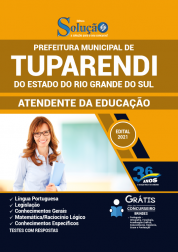 Capa Apostila Prefeitura de Tuparendi - RS - Atendente da Educação