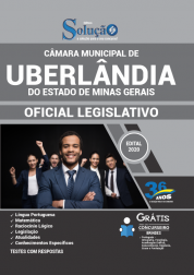Capa Apostila Câmara de Uberlândia - MG - Oficial Legislativo
