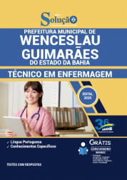 Capa Apostila Prefeitura de Wenceslau Guimarães - BA - Técnico em Enfermagem