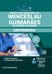Capa Apostila Prefeitura de Wenceslau Guimarães - BA - Enfermeiro