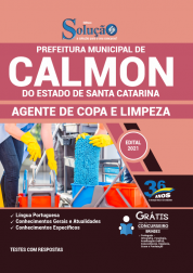 Capa Apostila Prefeitura de Calmon - SC - Agente de Copa e Limpeza