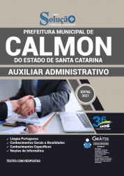 Capa Apostila Prefeitura de Calmon - SC - Auxiliar Administrativo