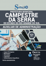 Capa Apostila Prefeitura de Campestre da Serra - RS - Auxiliar de Administração