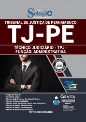 Capa Apostila TJ-PE - Técnico Judiciário - TPJ - Função: Administrativa