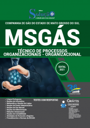 Capa Apostila MSGÁS - Técnico de Processos Organizacionais - Organizacional
