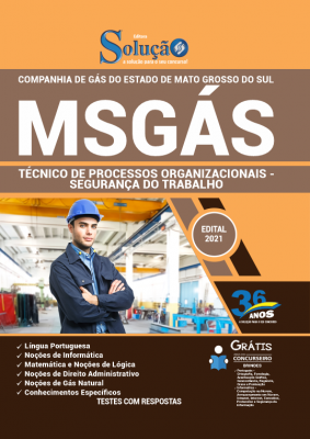 Apostila MSGÁS - Técnico de Processos Organizacionais - Segurança do Trabalho - Imagem 1