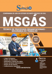 Capa Apostila MSGÁS - Técnico de Processos Organizacionais - Segurança do Trabalho