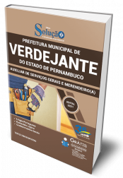 Capa Apostila Prefeitura de Verdejante - PE - Auxiliar de Serviços Gerais e Merendeiro(a)