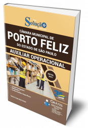 Capa Apostila Câmara de Porto Feliz - SP - Auxiliar Operacional