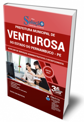 Apostila Prefeitura de Venturosa - PE - Auxiliar de Serviços Administrativos e Recepcionista - Imagem 1