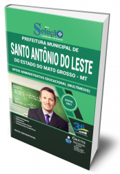 Capa Apostila Prefeitura de Santo Antônio do Leste - MT - Apoio Administrativo Educacional (Multímeios)