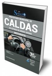 Capa Apostila Prefeitura de Caldas - MG - Motorista