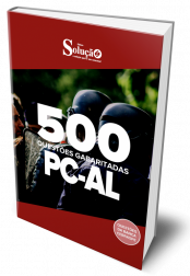 Capa Caderno de Questões PC-AL - 500 Questões Gabaritadas
