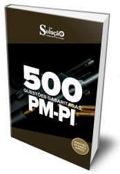 Capa Caderno de Questões PM-PI - 500 Questões Gabaritadas
