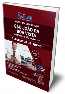 Apostila Prefeitura de São João da Boa Vista - SP - Supervisor de Ensino - Imagem 1