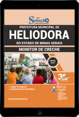 Apostila Prefeitura de Heliodora - MG em PDF - Monitor de Creche - Imagem 1