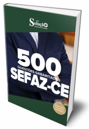 Capa Caderno de Questões SEFAZ-CE - 500 Questões Gabaritadas