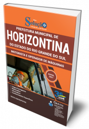 Capa Apostila Prefeitura de Horizontina - RS - Motorista e Operador de Máquinas