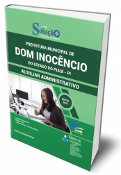 Capa Apostila Prefeitura de Dom Inocêncio - PI - Auxiliar Administrativo