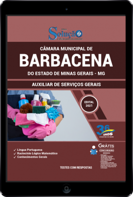 Apostila Câmara de Barbacena - MG em PDF - Auxiliar de Serviços Gerais - Imagem 1